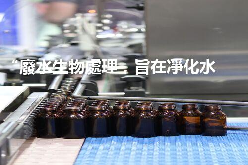 “廢水生物處理，旨在凈化水源，守護(hù)碧水藍(lán)天”